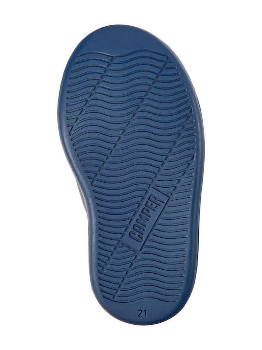 Runner Four Δερμάτινα Παιδικά Μποτάκια με Σκρατς Navy Μπλε
