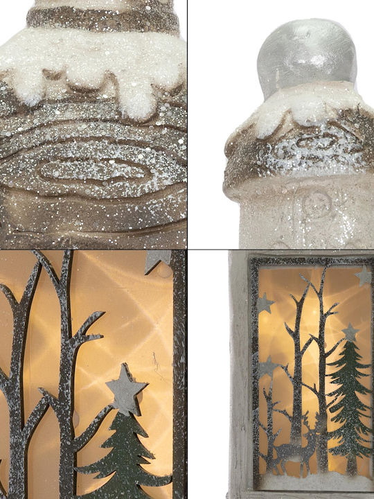 ECD Germany Christmas White Battery Lantern 60x22cm