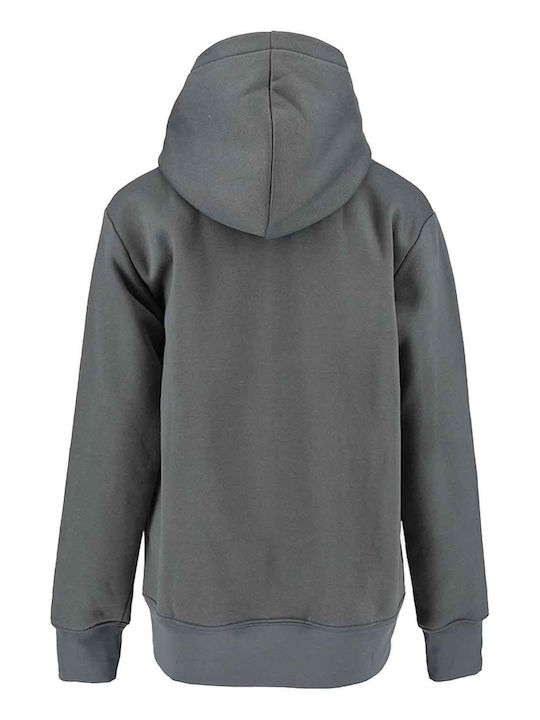 Kids Sweatshirt with Hood Gray Sustainable