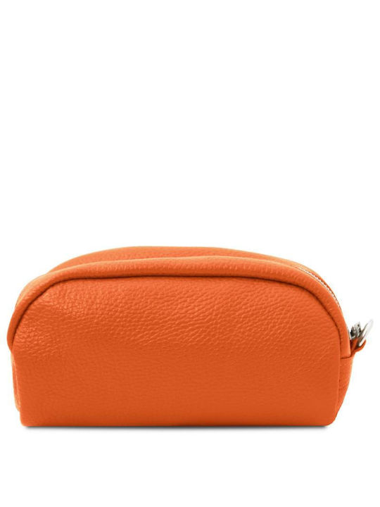 Tuscany Leather Necessaire in Orange Farbe