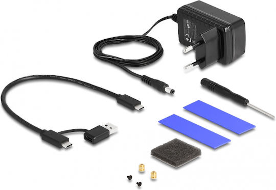 DeLock Θήκη για 2 Σκληρούς Δίσκους 2.5" / M.2 SATA III NVME με σύνδεση SATA