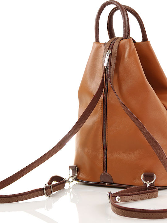 Passaggio Leather Women's Leather Backpack Tabac Brown