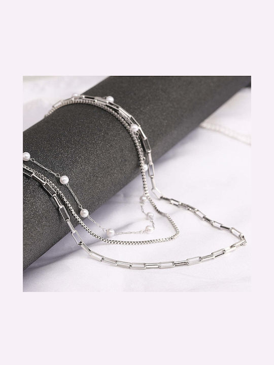 Charmy from Gold Plated Steel with Pearls