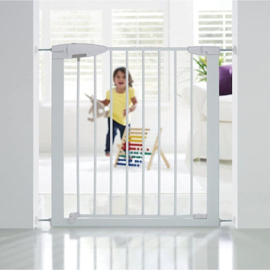 Munchkin Easy Lock Klappbar Sicherheitstür Einfache Installation aus Metall in Weiß Farbe 73x73cm 1Stück