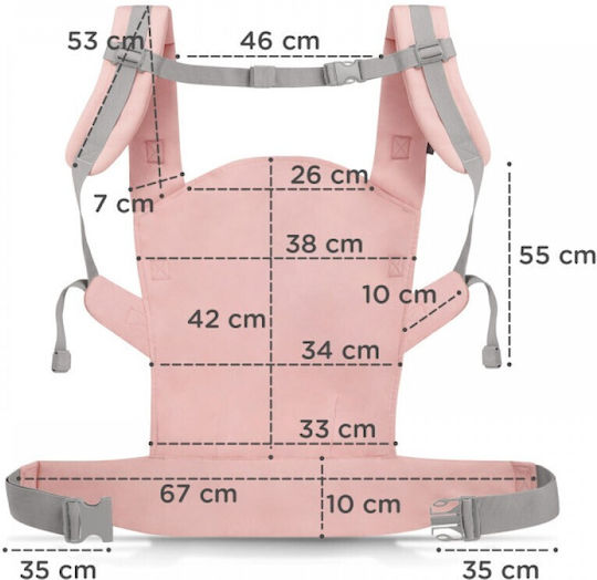 Kinderkraft Classic Carrier Nino Pink with Maximum Weight 20kg