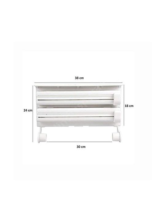 Wall Mounted Plastic Roll Dispenser Transparent