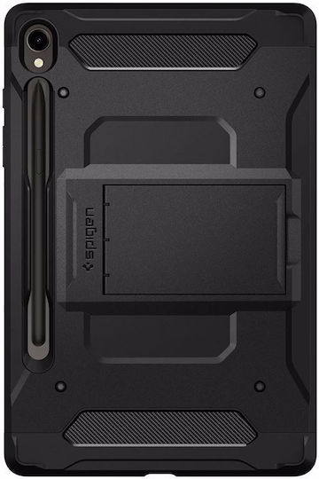 Spigen Robustes Flip Cover Dauerhafte Schwarze (Galaxy Tab S9)