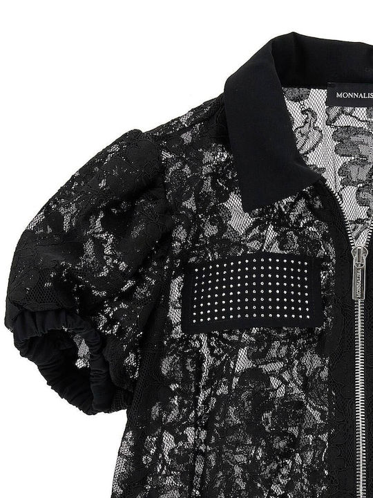 Kinderstrickjacke Schwarz