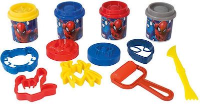 AS Plasticine - Game Marvel Spiderman Κουβαδάκι for 3+ Years, 4pcs 1045-03603