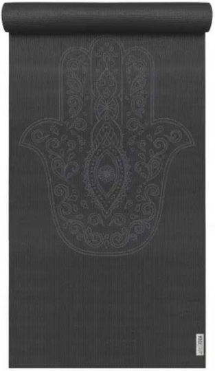Yogistar Στρώμα Γυμναστικής Yoga Μαύρο (183x61x0.4cm)