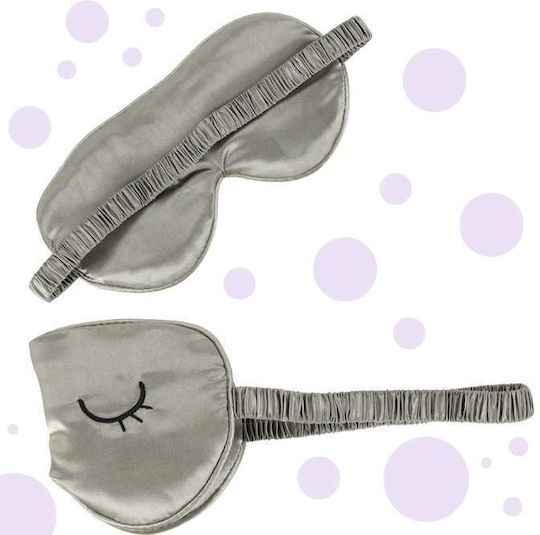 ikonka Sleep Mask with Carrying Case Gray