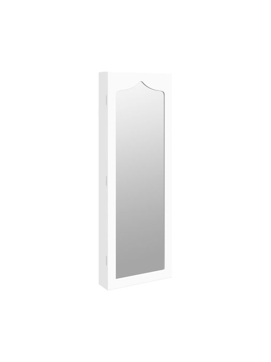 vidaXL Wall Mirror with White Wooden Frame 106x37.5cm 1pcs