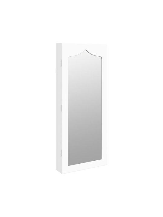 vidaXL Wall Mirror with White Wooden Frame 90x37.5cm 1pcs