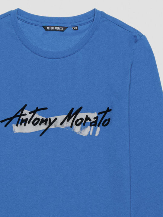 Antony Morato Παιδική Χειμερινή Μπλούζα Μακρυμάνικη Μπλε