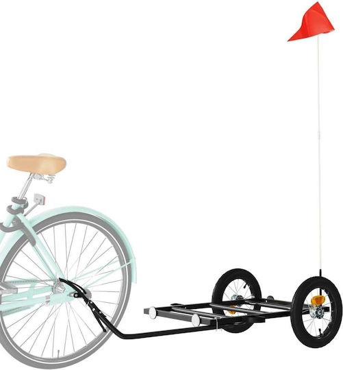 Vidaxl Fahrradanhänger Schwarz 122 X 53 X 28 cm Eisen