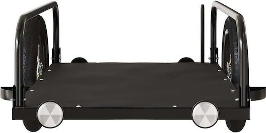 Vidaxl Black Bicycle Trailer 122 X 53 X 31 Cm Iron