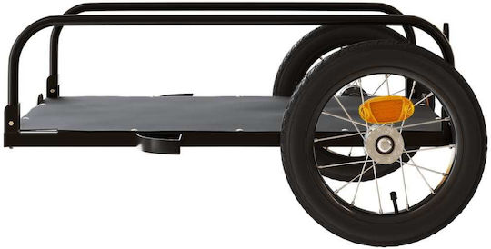 Vidaxl Black Bicycle Trailer 122 X 53 X 31 Cm Iron