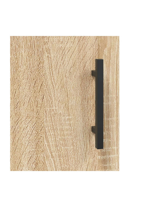 Hanging Living Room Cabinet from Particle Board Beige 69.5x34x90cm