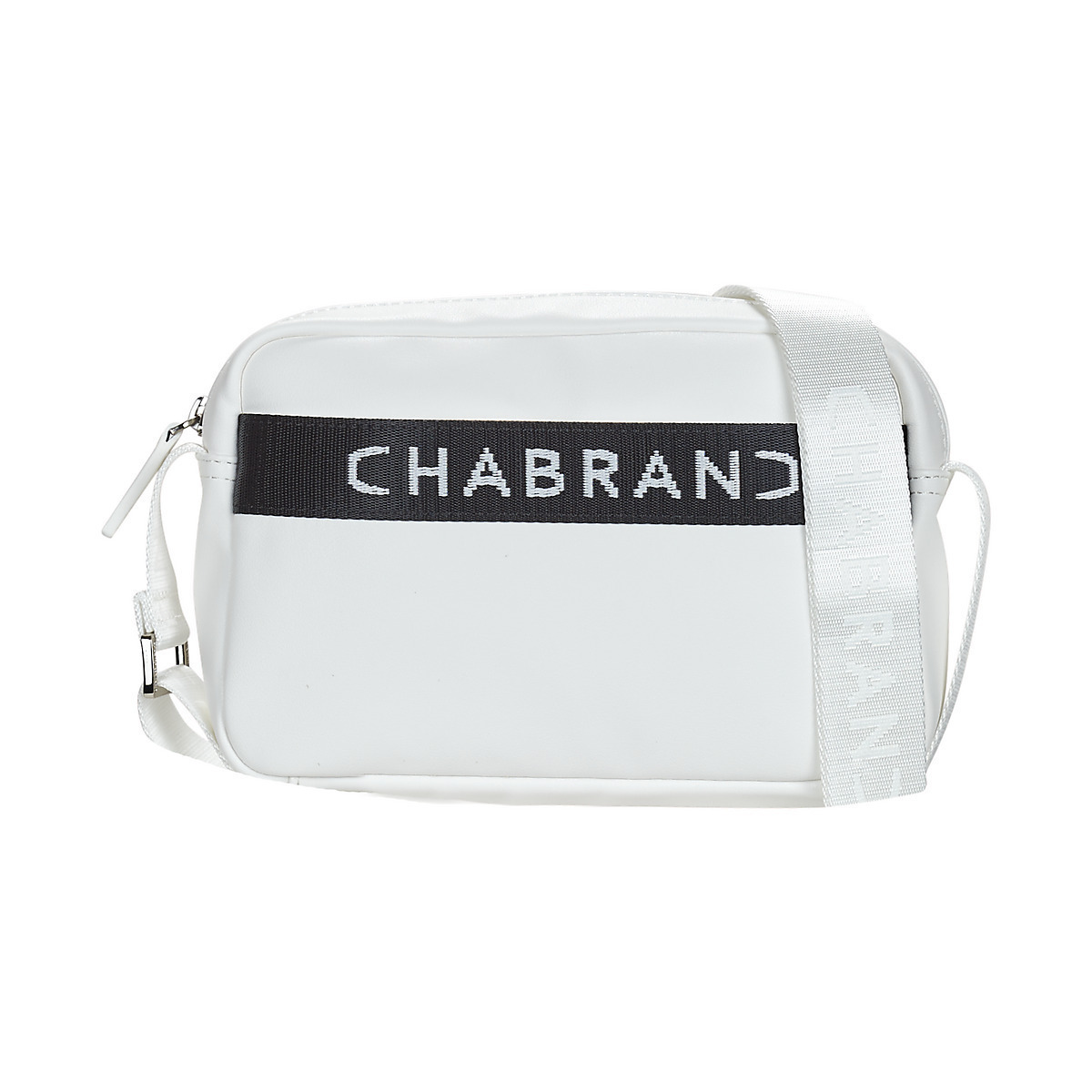 Chabrand Shoulder Crossbody Bag with Zipper White 86542 821