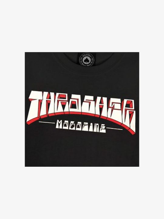 Thrasher Ανδρικό T-shirt Κοντομάνικο Μαύρο