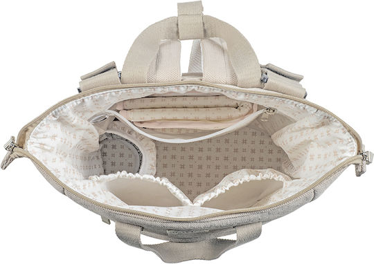Walking Mum Backpack Diaper Bag Eco Mum Apricot 28x12x37cm