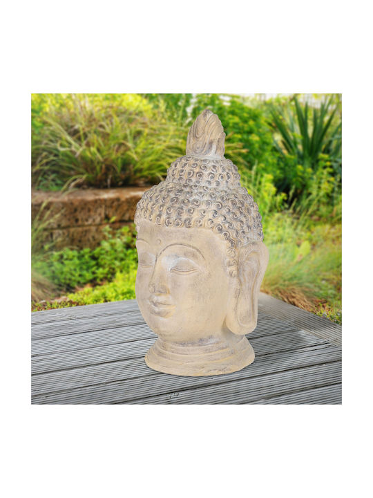 ECD Germany Dekorativer Buddha aus Stein 30x30x55cm 1Stück