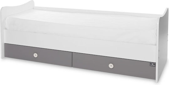 Lorelli Πολυμορφική Κούνια Trend Plus White/Stone Grey με Στρώμα & Συρτάρι