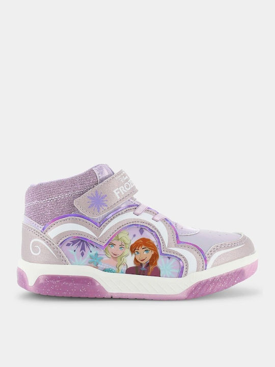 Disney Παιδικά Sneakers με Φωτάκια Μωβ