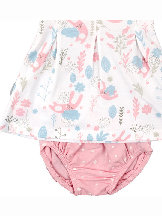 Rochie Fete Fără Mâneci Set Cu Chilot Și Accesorii Alb