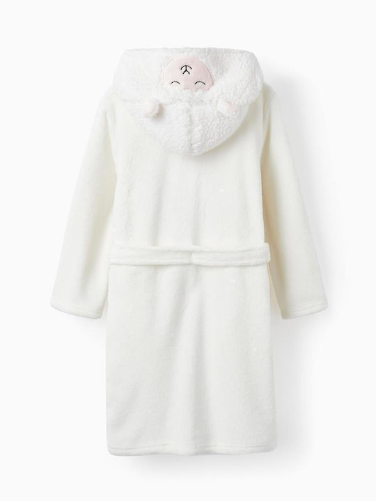Zippy Παιδική Ρόμπα Χειμωνιάτικη Fleece Λευκή Sheep Zippy Παιδική Ρόμπα Χειμωνιάτικη Fleece Λευκή Sheep