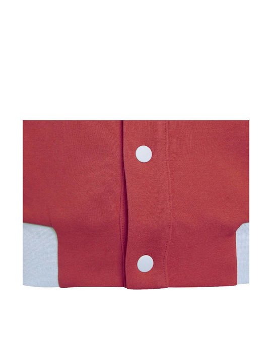 Kids' Sports Jacket Short with Hood Red Lk