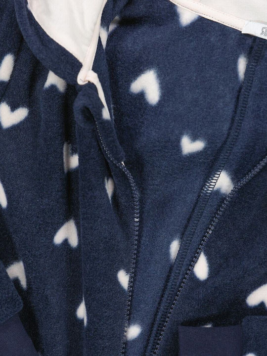 La Redoute Collections Kinder Einteiliger Schlafanzug Winterlich Fleece Blau