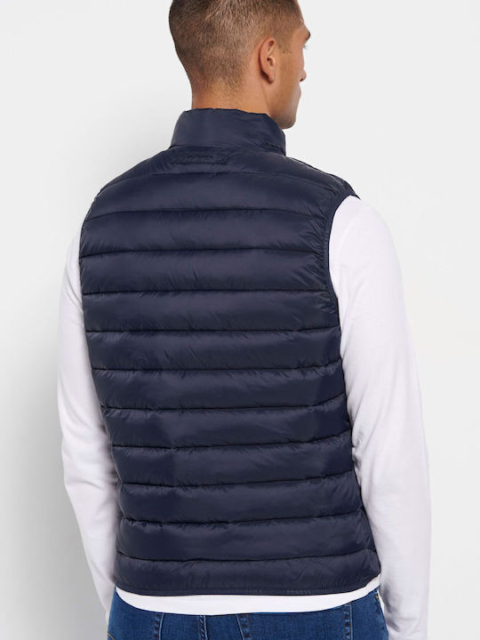 Sleeveless Jacket Puffer Navy Blue