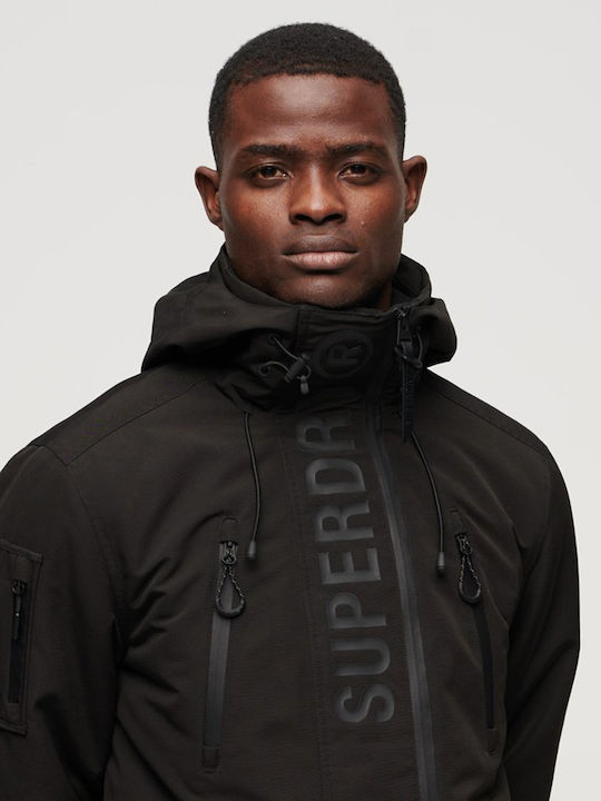 Winter Jacket Windproof Black