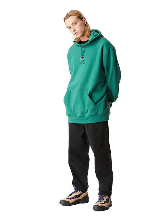 Picture Organic Clothing Men's Sweatshirt with Hood and Pockets Green