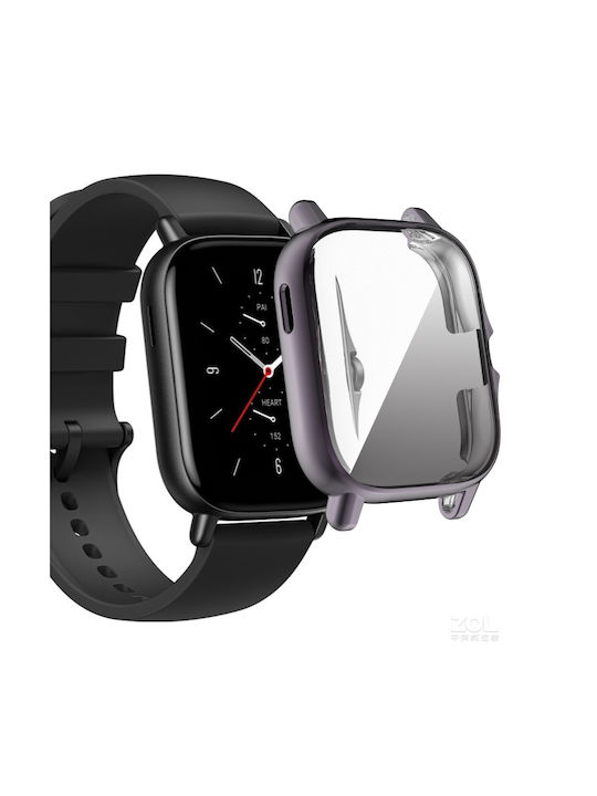 Carcasă de Silicon în culoarea Gri pentru Amazfit GTS 2