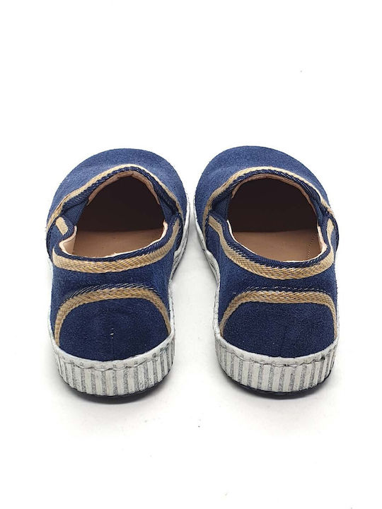 Designer's Cat Βαπτιστικές Δερμάτινες Εσπαντρίγιες Navy Μπλε
