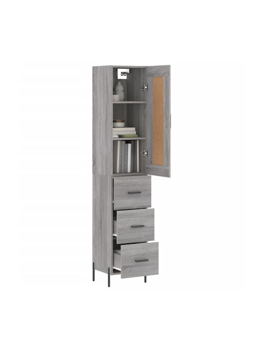 Schrank Boden Gray 34.5x34x180cm