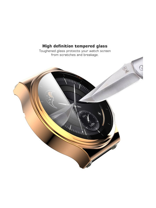 Калъф Силиконов Калъф в Розово злато цвят за Huawei Watch GT 2 Pro - Хуавей Уотч GT 2 Про