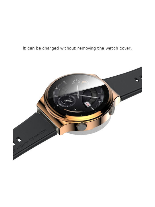 Калъф Силиконов Калъф в Розово злато цвят за Huawei Watch GT 2 Pro - Хуавей Уотч GT 2 Про