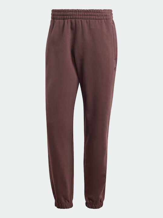 Premium Essentials Sweatpants with Elastic Brown
