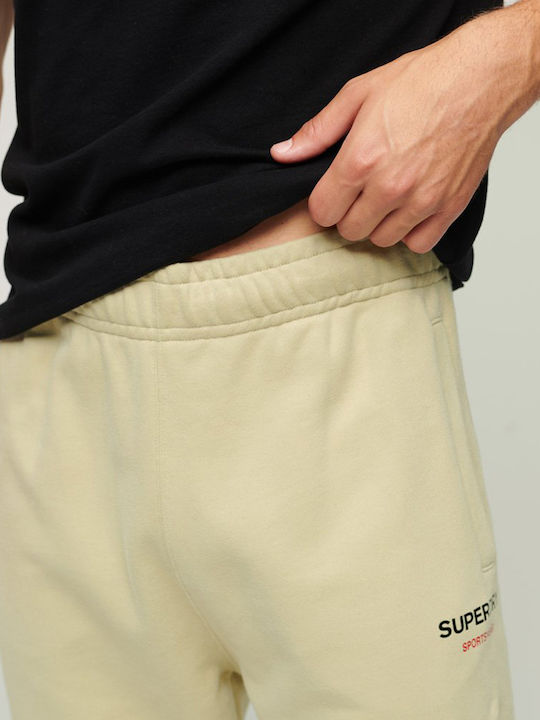 Superdry Men's Sweatpants with Rubber Beige