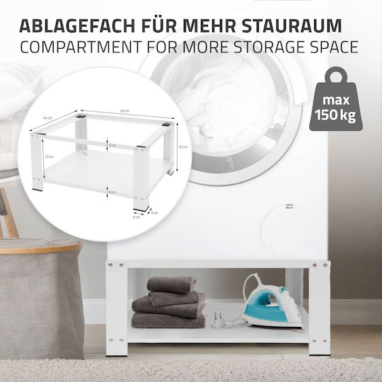 ML-Design 490007341 Suporturi de Mașină de Spălat din Metal 63x54εκ. 1buc