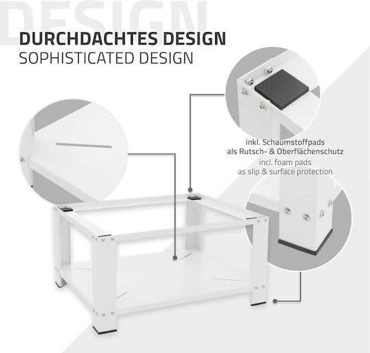 ML-Design 490007341 Suporturi de Mașină de Spălat din Metal 63x54εκ. 1buc