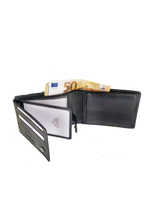 Δερμάτινο Ανδρικό Πορτοφόλι Καρτών με RFID Μαύρο