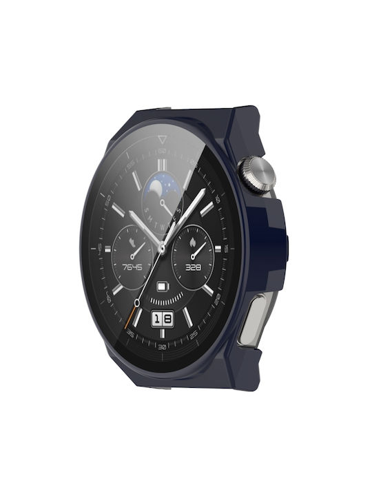 Защитна Пластмасов Калъф в Син цвят за Huawei Watch GT 3 Pro 46мм Защитна Пластмасов Калъф в Син цвят за Huawei Watch GT 3 Pro 46мм