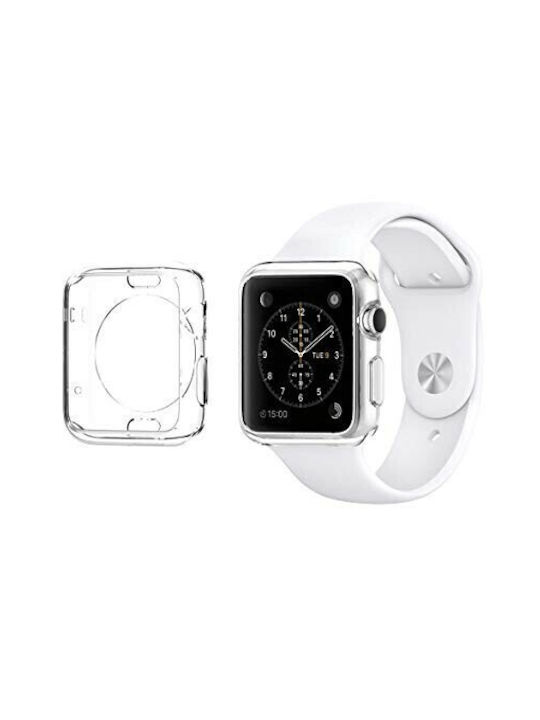 Case Apple Watch 38mm/40mm Силиконов Калъф в Прозрачен цвят за Apple Watch 38мм