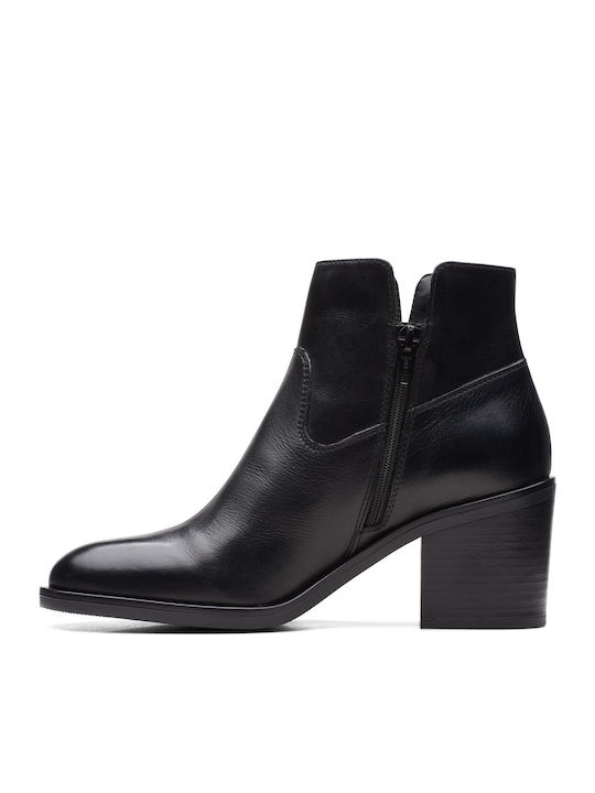 Lo Leder Stiefeletten Damen Schwarz