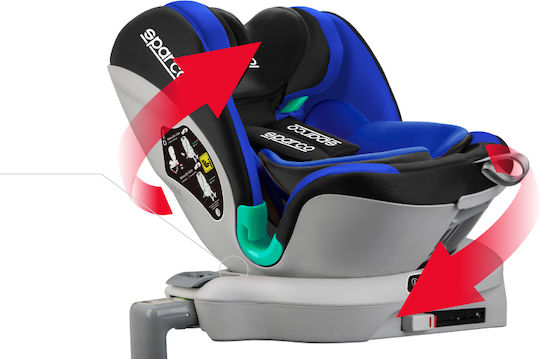 Sparco SK6000I Scaun Auto pentru Copii i-Size Black Red 0-36 kg
