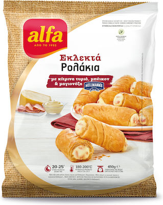 Εκλεκτά ρολάκια με κιτρ. τυριά μπέικον & μαγιονέζα Alfa Pastry (450gr)